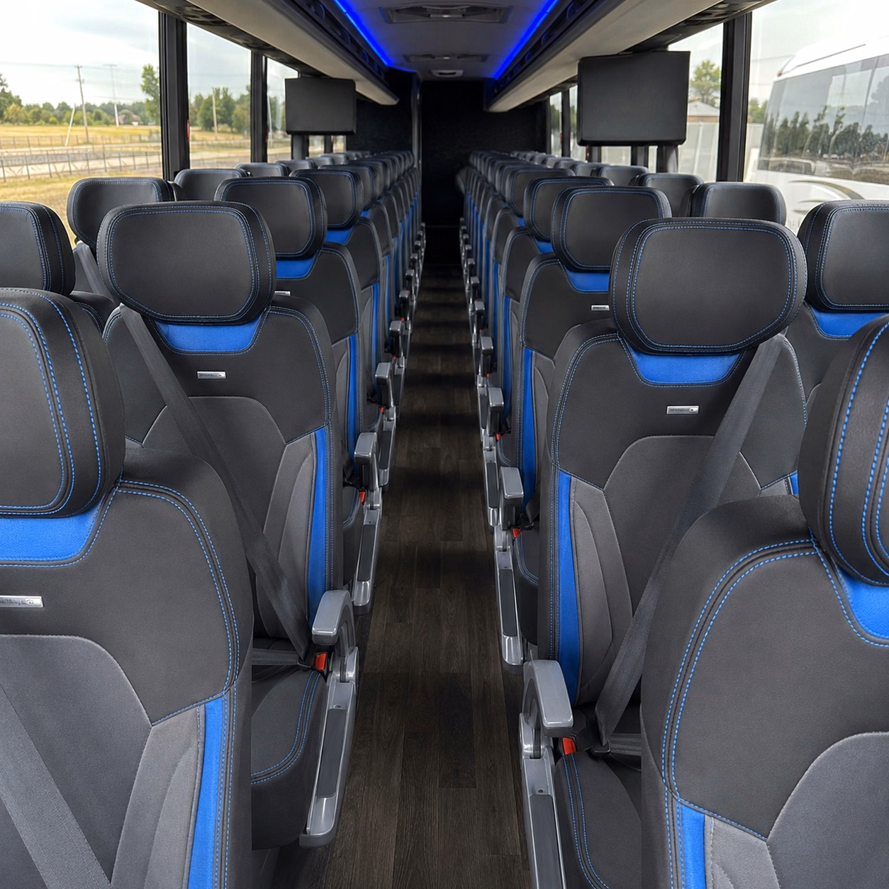 perris charter bus interior