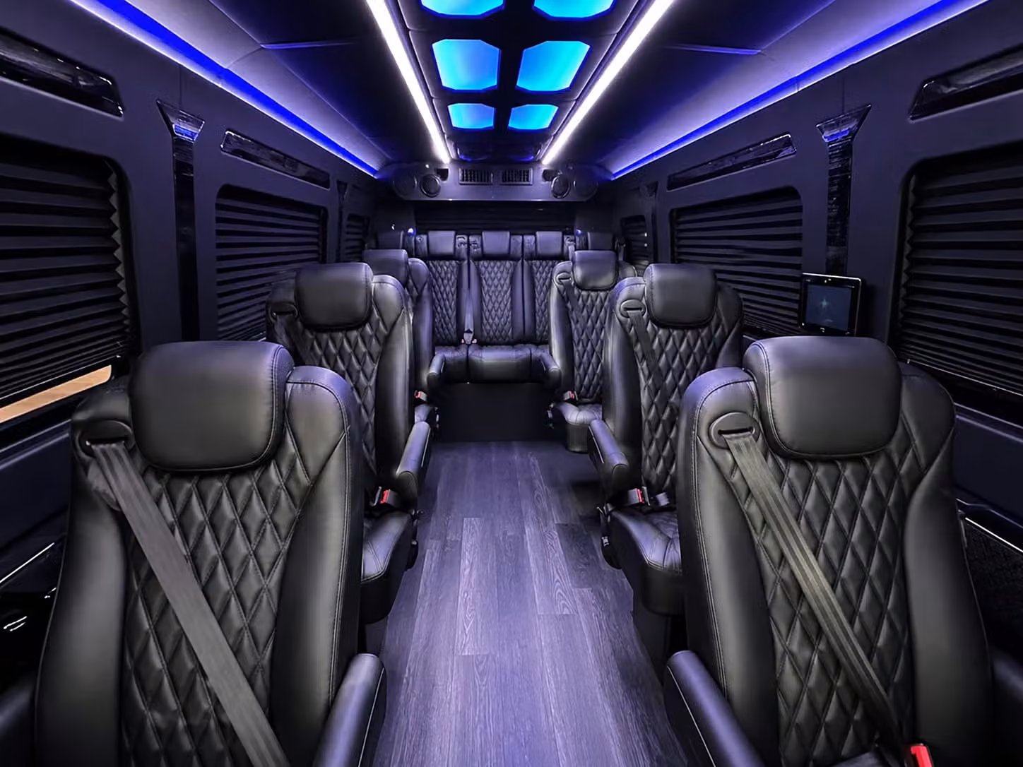 sprinter van with driver inside